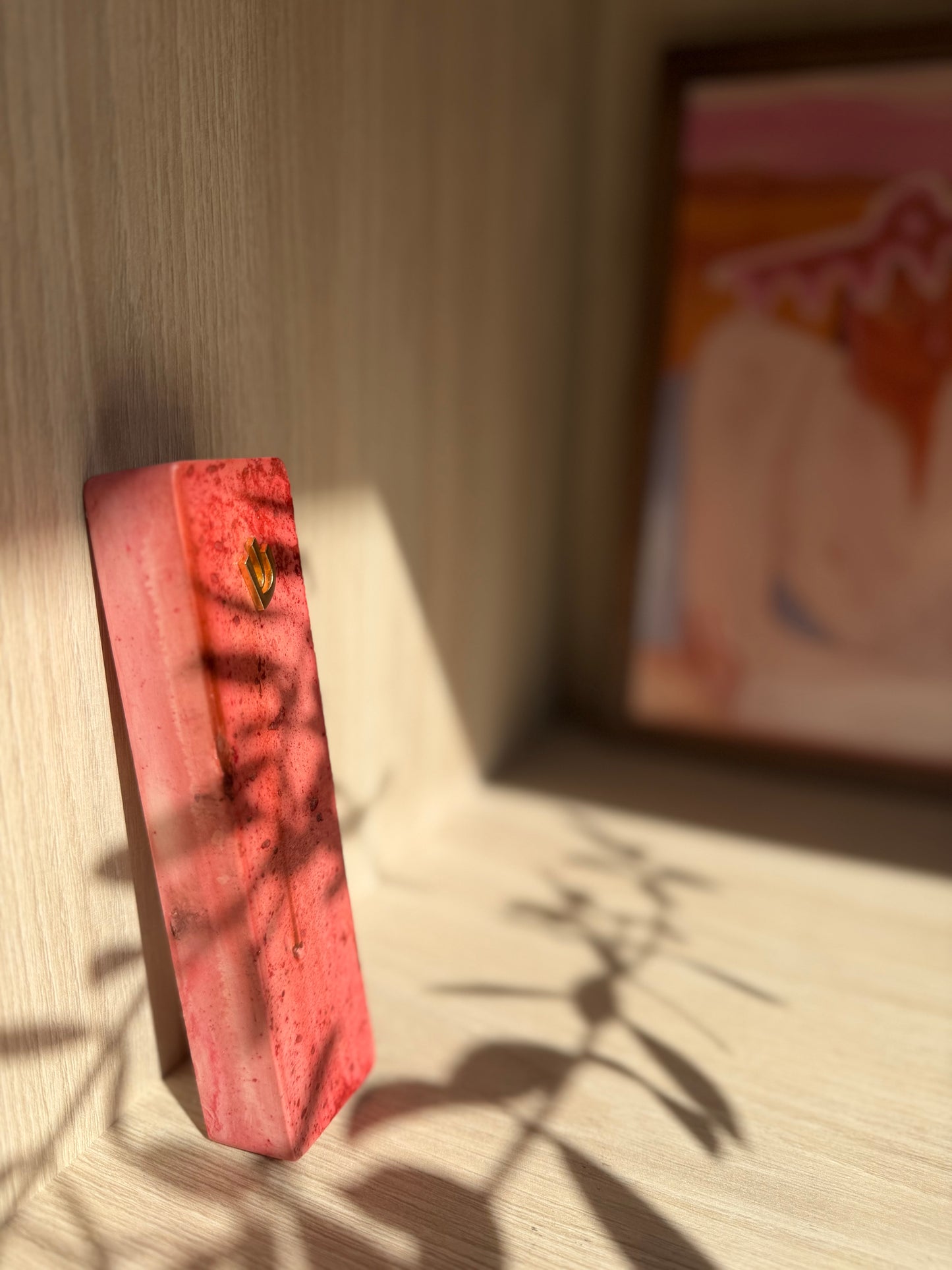 Large Mezuzah - red