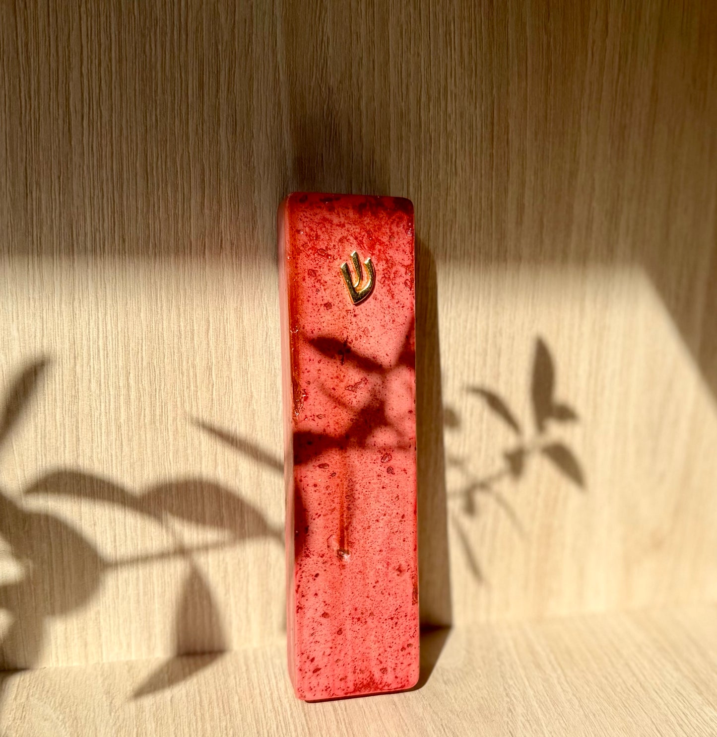 Large Mezuzah - red