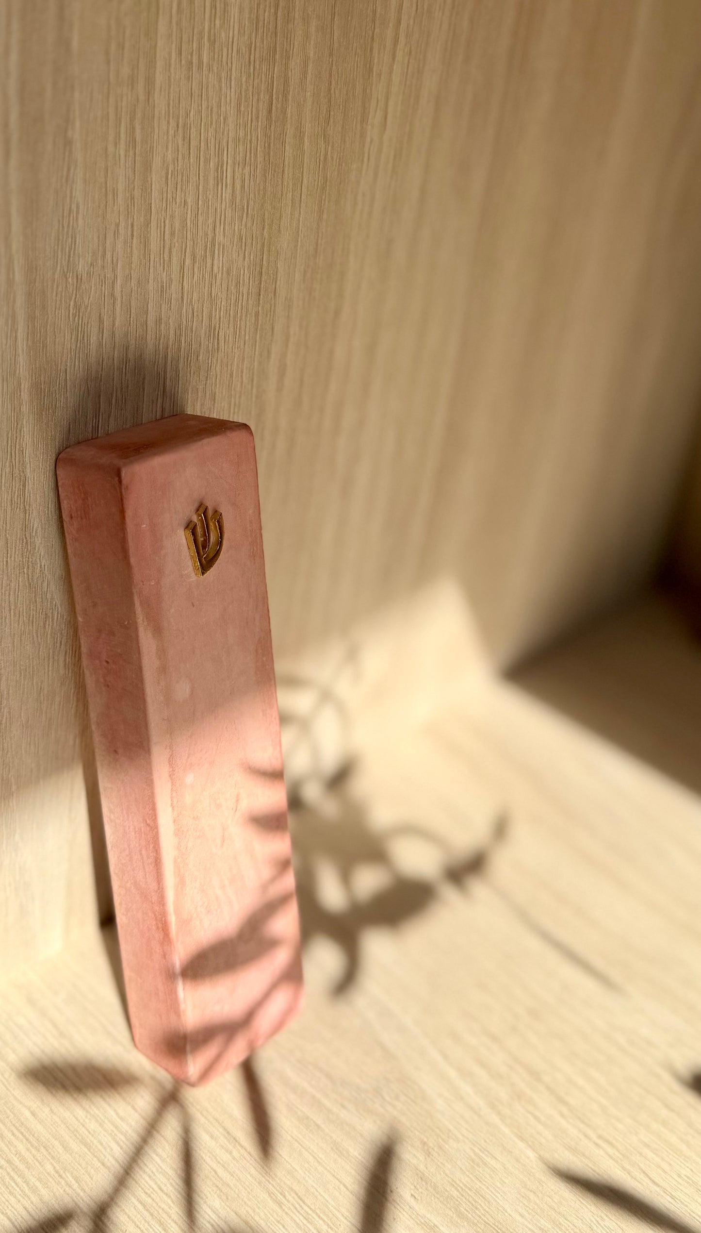 Large Mezuzah - blush pink