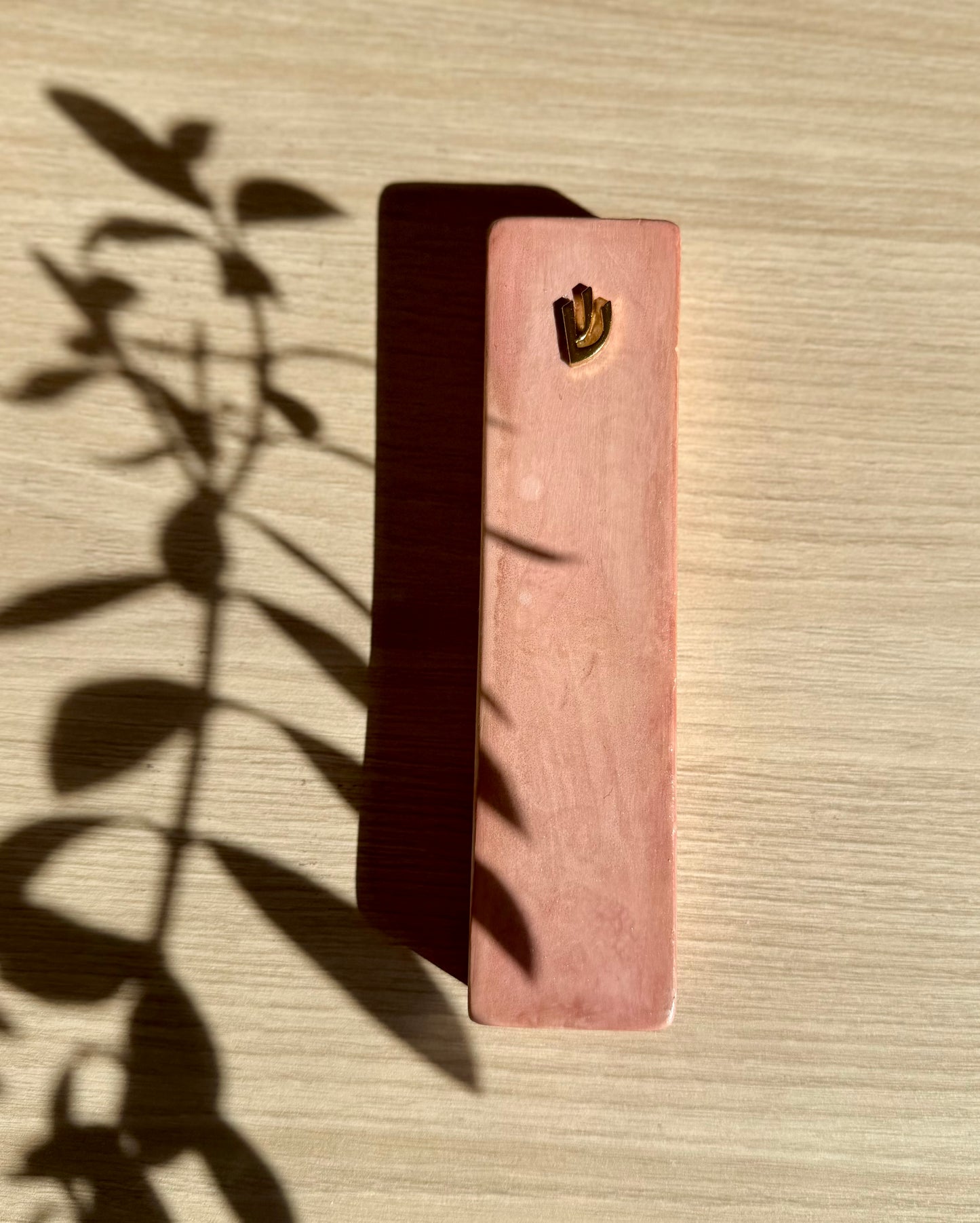 Large Mezuzah - blush pink