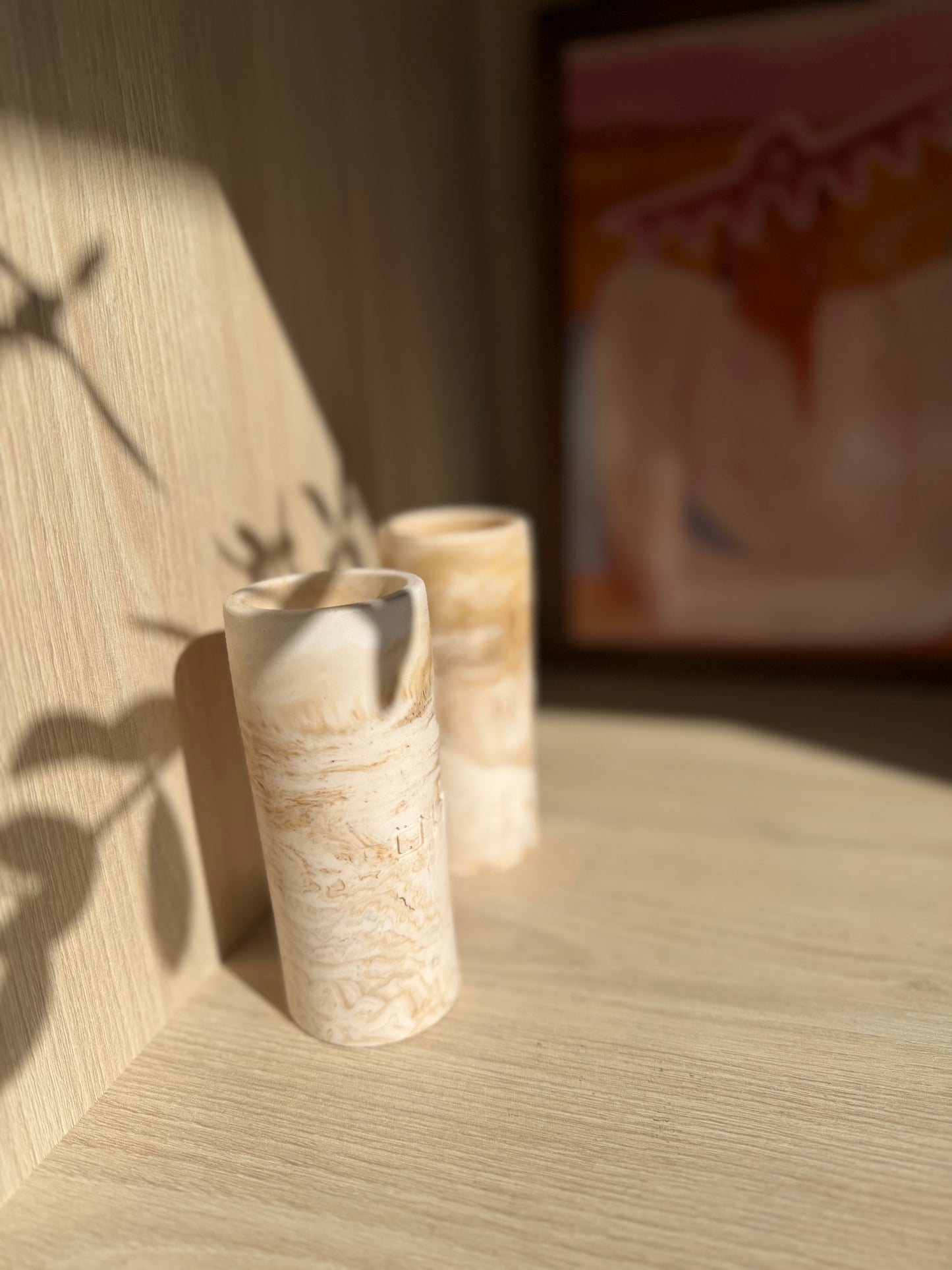 The Menuha Shabbat Candle Holders